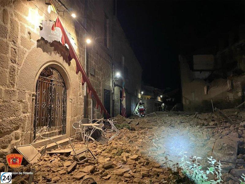 El antiguo Colegio de los Jesuitas de Oropesa sufre un derrumbe antes de las Jornadas Medievales.