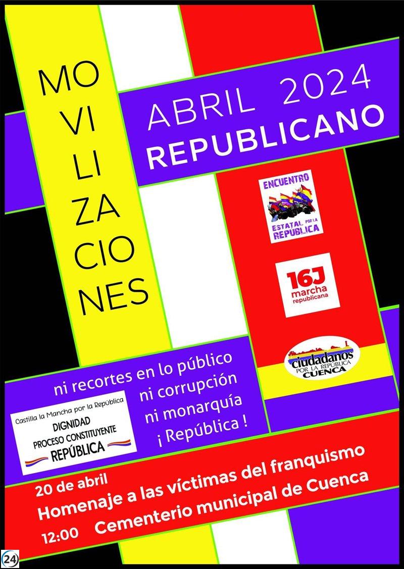 Ciudadanos por la República rinde homenaje a las víctimas del franquismo en Cuenca