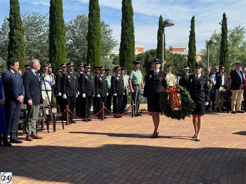 La Policía Nacional honra a 188 agentes víctimas del terrorismo en Ciudad Real, tres de ellos en la provincia.