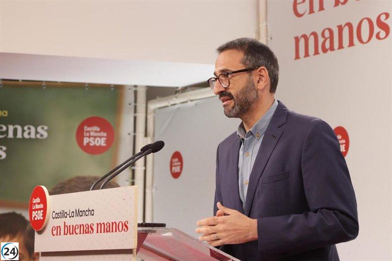 PSOE desafía a Núñez a que presente el pacto regional a Feijóo y respalde la reducción del trasvase Tajo-Segura.