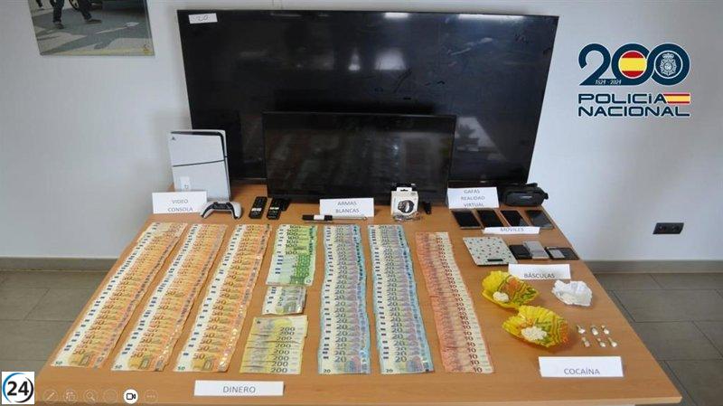 Desarticulan una red de tráfico de cocaína junto al mercado de Hellín.