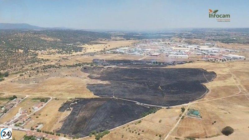 Colaboración entre siete medios y 25 voluntarios para combatir el incendio en Gamonal, Toledo.