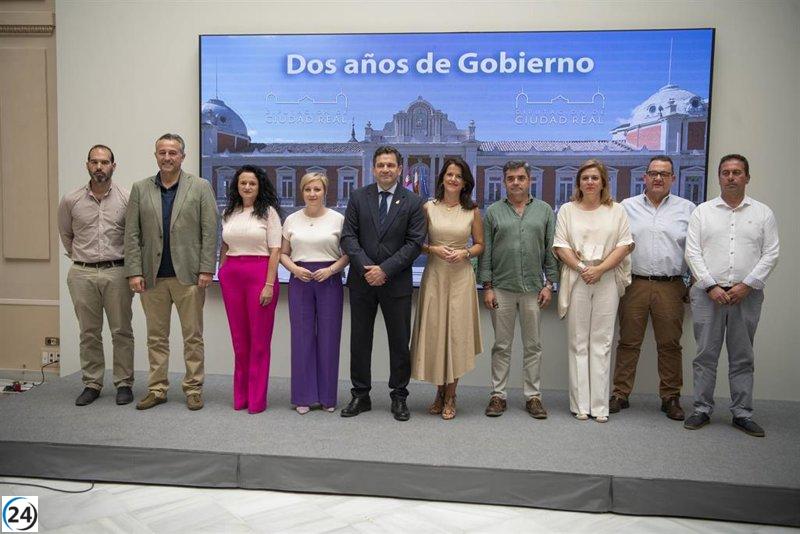 La Diputación de Ciudad Real destaca logros en inversiones y empleo tras dos años de colaboración entre PP y Vox.