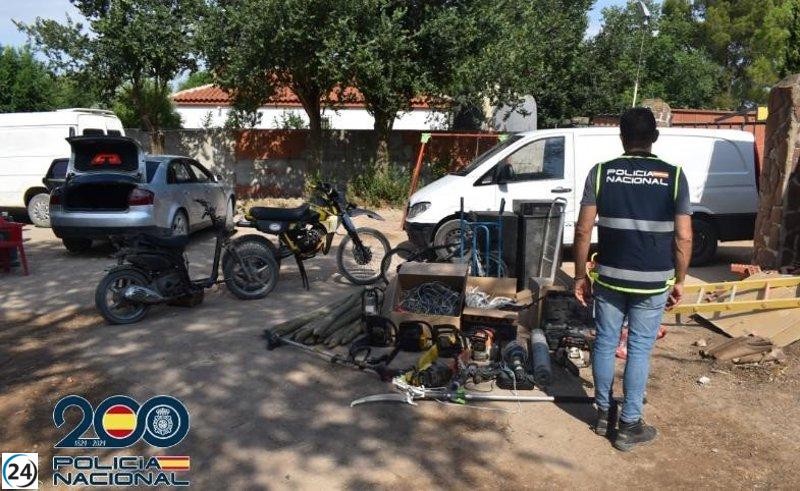 Desarticulan en Alcázar a un grupo criminal responsable de seis robos de cableado ferroviario.