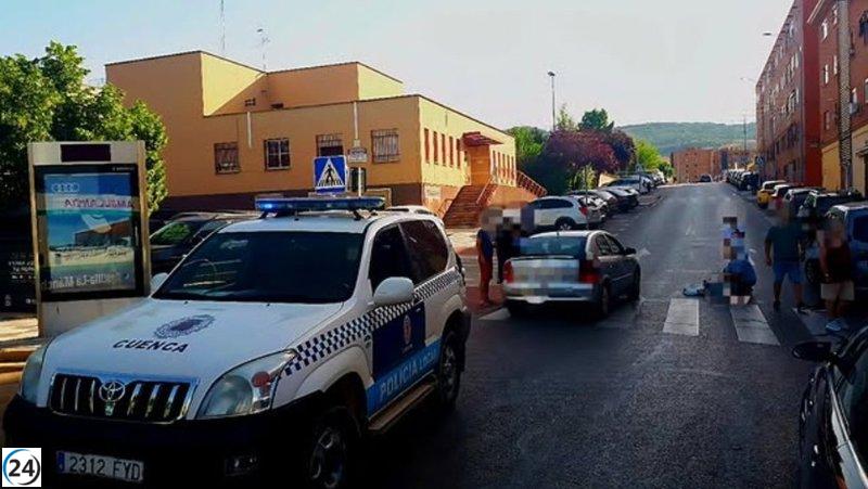 Mujer de 80 años es víctima de accidente en la calle Río Fresneda de Cuenca.