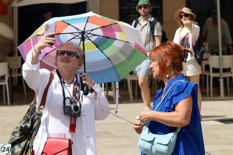 AEMET reporta 67 estaciones por encima de los 40ºC este jueves, destacando Toledo con un récord de 42,4ºC.