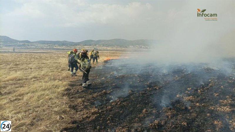 El incendio en Brazatortas alcanza el nivel 0 de operatividad.