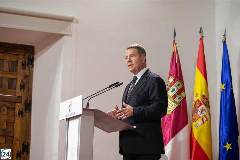 García-Page encabeza la inauguración del Instituto Regional de Seguridad y Salud en el Trabajo este lunes.