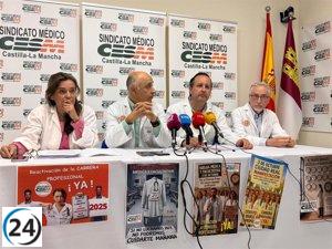Más de 4,000 médicos de C-LM se unen a la huelga del 3 de octubre por mejores condiciones laborales.
