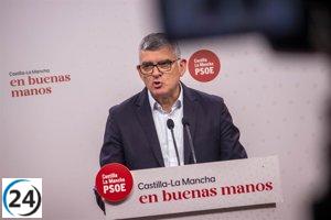 El PSOE de Castilla-La Mancha defiende la labor del Gobierno regional y denuncia la falta de apoyo del PP en temas hídricos.