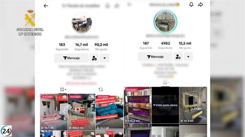 Red de estafadores en redes sociales desmantelada tras denuncias en Talavera y Huelva, con pérdidas de casi 80.000 euros.