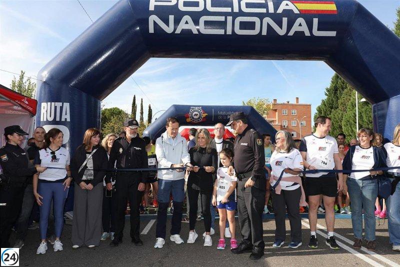 Cerca de 800 atletas participan en Toledo en la II Carrera Solidaria Ruta 091 impulsada por la Policía Nacional.