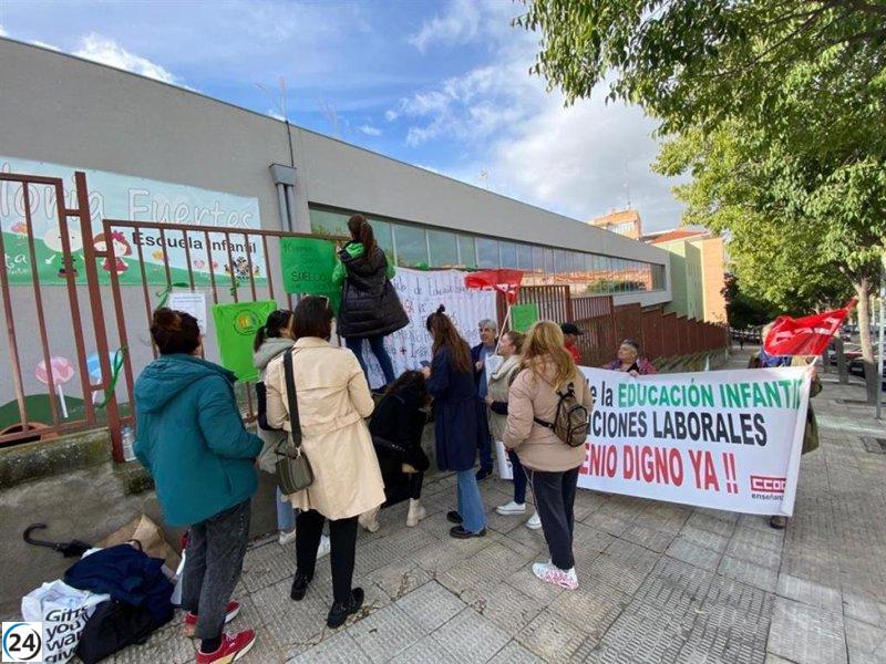 Educadoras de Escuelas Infantiles de Toledo amenazan con huelga ante salarios impagos.