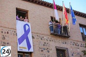 Gobierno de C-LM se une al 25N con un lazo en honor a las víctimas y reafirma su compromiso con ellas.