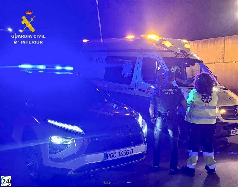 La Guardia Civil salva a dos personas de un incendio en un edificio en Illescas.