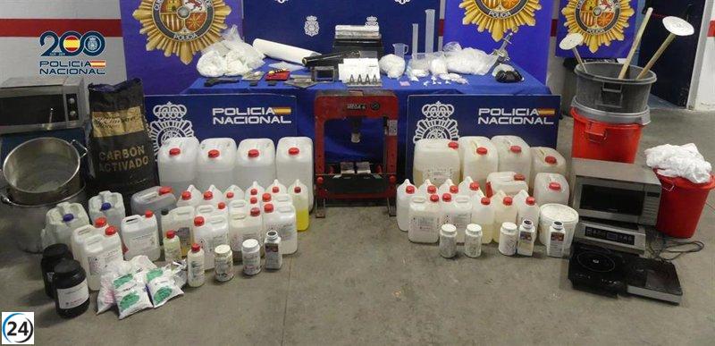 Desmantelan laboratorio ilegal de cocaína en Talavera.