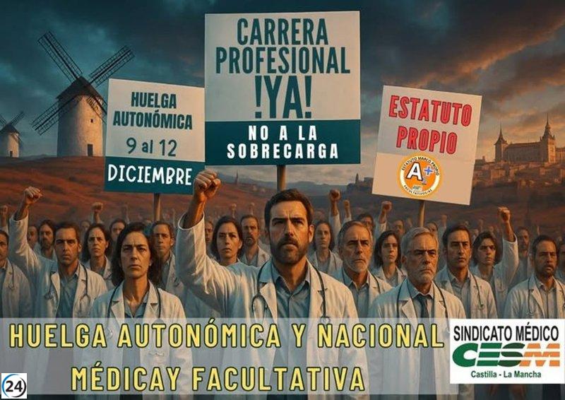 Médicos de C-LM inician huelga este martes exigiendo una sanidad digna con recursos adecuados.