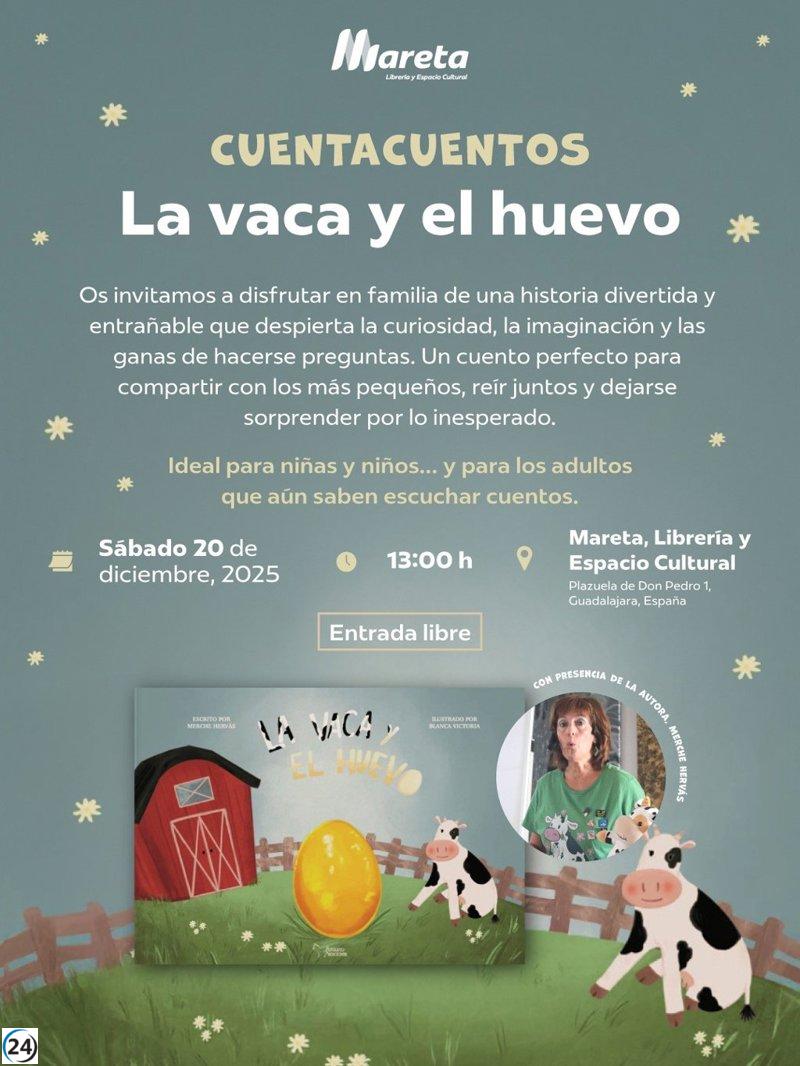 Este sábado en Guadalajara, Merche Hervás ofrecerá el cuentacuentos infantil gratuito 