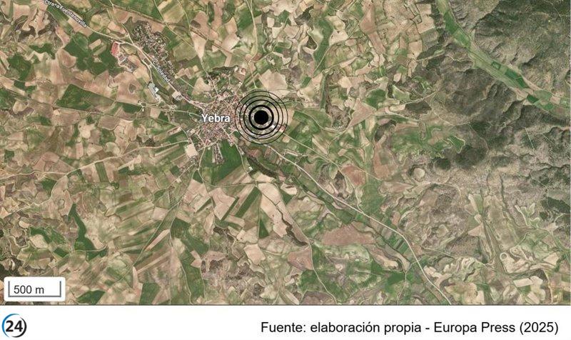 Terremoto de magnitud 3,1 sacude Yebra, Guadalajara.