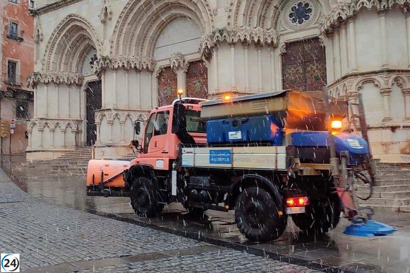 Cuenca declara prealerta por nevadas e activa el Pemuvi desde esta noche.