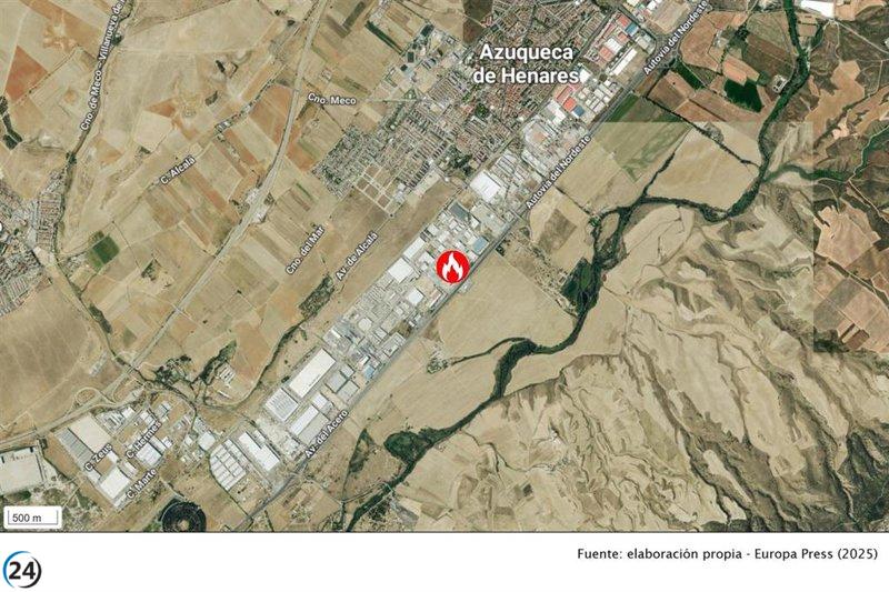 Evacuación en Azuqueca de Henares por incendio en panificadora.