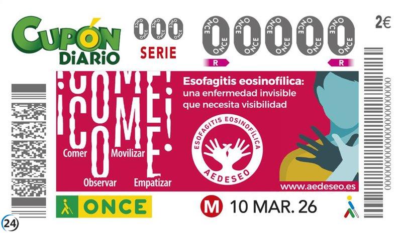 La ONCE distribuye 640.000 euros en premios en Toledo.