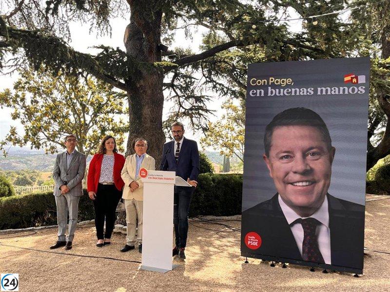 El PSOE destaca voz propia de Page y critica a Núñez por esconderse detrás de líderes.
