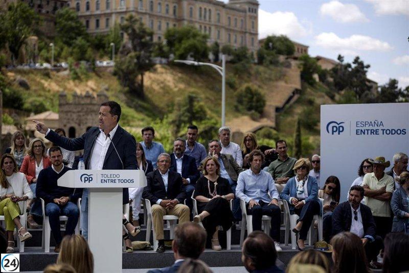 Velázquez (PP) llama a recuperar Toledo después de 16 años de 