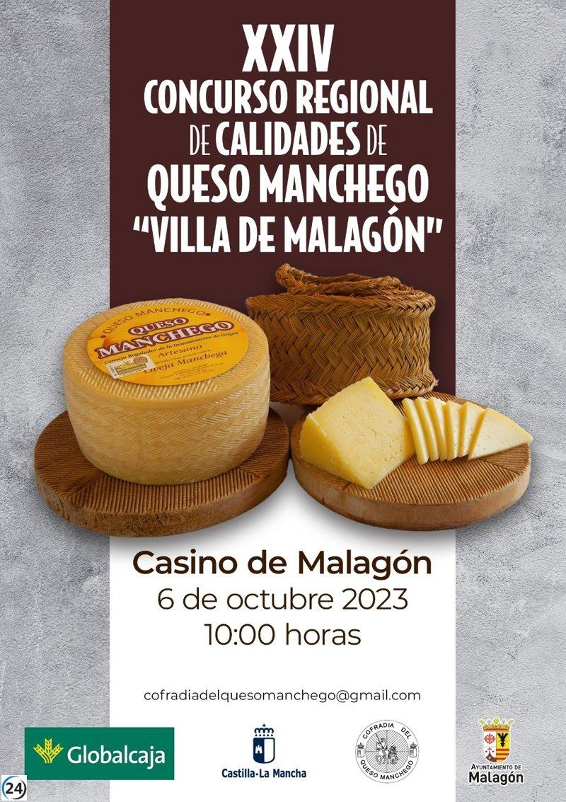 El título de mejor queso de La Mancha en Malagón se encuentra en disputa por cerca de cincuenta variedades.