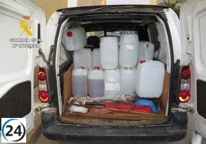 Detenidos dos individuos en La Gineta por el robo de combustible en numerosas estaciones de servicio en las provincias de Albacete y Alicante.