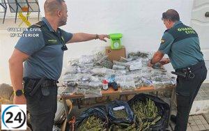 Detenido en Sacedón con una gran cantidad de marihuana e imitación de arma