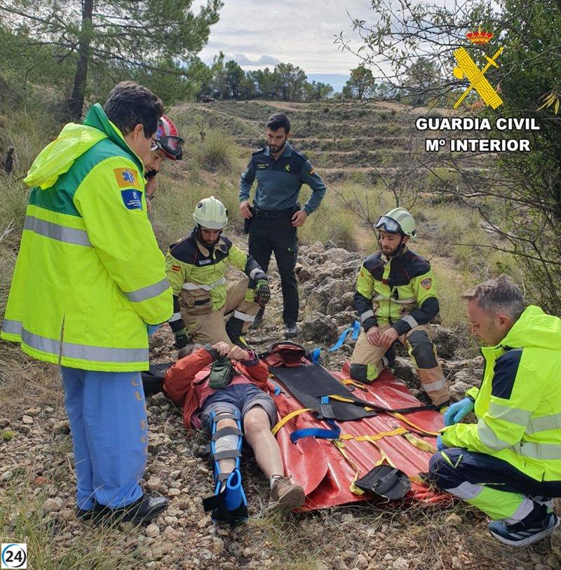 Dos personas rescatadas en la sierra del Segura: una persona mayor auxiliada tras caer en el monte y un senderista accidentado.
