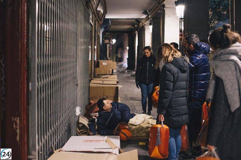 El Voluntariado Express proveerá refugio y atención a 1.200 personas sin hogar esta noche en 26 ciudades, incluyendo tres en C-LM.