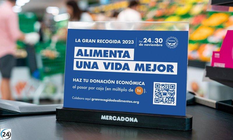 Mercadona suma sus 74 tiendas en C-LM a la Gran Recogida de Alimentos