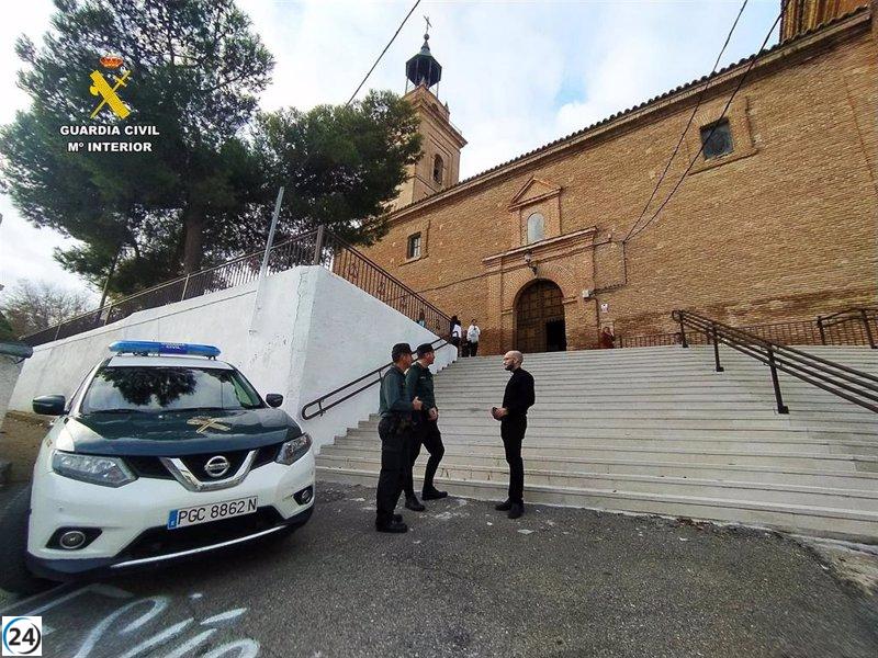 Hombre de 66 años arrestado por supuesto robo en la iglesia de Cebolla (Toledo)